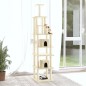 vidaXL Kratzbaum mit Sisal-Kratzsäulen Creme 216 cm vidaXL Kratzbaum mit Sisal-Kratzsäulen Creme 216 cm