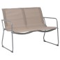 vidaXL 4-tlg. Garten-Lounge-Set Stoff und Stahl Taupe vidaXL 4-tlg. Garten-Lounge-Set Stoff und Stahl Taupe