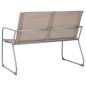 vidaXL 4-tlg. Garten-Lounge-Set Stoff und Stahl Taupe vidaXL 4-tlg. Garten-Lounge-Set Stoff und Stahl Taupe