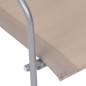 vidaXL 4-tlg. Garten-Lounge-Set Stoff und Stahl Taupe vidaXL 4-tlg. Garten-Lounge-Set Stoff und Stahl Taupe
