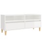 vidaXL TV-Schrank Hochglanz-Weiß 100x34,5x44,5 cm Holzwerkstoff