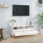 vidaXL TV-Schrank Hochglanz-Weiß 100x34,5x44,5 cm Holzwerkstoff