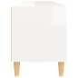 vidaXL TV-Schrank Hochglanz-Weiß 100x34,5x44,5 cm Holzwerkstoff