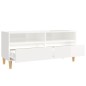 vidaXL TV-Schrank Hochglanz-Weiß 100x34,5x44,5 cm Holzwerkstoff