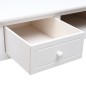 vidaXL Schreibtisch Weiß 108x45x76 cm Massivholz Paulownia vidaXL Schreibtisch Weiß 108x45x76 cm Massivholz Paulownia