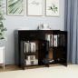 vidaXL Sideboard Schwarz 88x30x70 cm Holzwerkstoff vidaXL Sideboard Schwarz 88x30x70 cm Holzwerkstoff