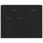vidaXL Sideboard Schwarz 88x30x70 cm Holzwerkstoff vidaXL Sideboard Schwarz 88x30x70 cm Holzwerkstoff