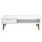 vidaXL Couchtisch MOLDE Weiß 100x55x31 cm Massivholz Kiefer vidaXL Couchtisch MOLDE Weiß 100x55x31 cm Massivholz Kiefer