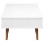 vidaXL Couchtisch MOLDE Weiß 100x55x31 cm Massivholz Kiefer vidaXL Couchtisch MOLDE Weiß 100x55x31 cm Massivholz Kiefer