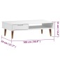 vidaXL Couchtisch MOLDE Weiß 100x55x31 cm Massivholz Kiefer vidaXL Couchtisch MOLDE Weiß 100x55x31 cm Massivholz Kiefer