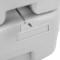 vidaXL Camping-Toilette Tragbar Grau und Weiß 20+10 L HDPE vidaXL Camping-Toilette Tragbar Grau und Weiß 20+10 L HDPE