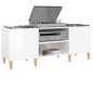 vidaXL Plattenschrank Hochglanz-Weiß 121x38x48 cm Holzwerkstoff vidaXL Plattenschrank Hochglanz-Weiß 121x38x48 cm Holzwerkstoff