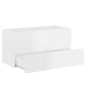 vidaXL Waschbeckenunterschrank Hochglanz-Weiß 90x38,5x45 cm vidaXL Waschbeckenunterschrank Hochglanz-Weiß 90x38,5x45 cm