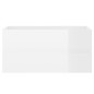 vidaXL Waschbeckenunterschrank Hochglanz-Weiß 90x38,5x45 cm vidaXL Waschbeckenunterschrank Hochglanz-Weiß 90x38,5x45 cm