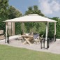 vidaXL Pavillon mit Seitenwänden & Doppeldach 3x4 m Creme vidaXL Pavillon mit Seitenwänden & Doppeldach 3x4 m Creme