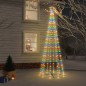 vidaXL LED-Weihnachtsbaum Kegelform Mehrfarbig 310 LEDs 100x300 cm vidaXL LED-Weihnachtsbaum Kegelform Mehrfarbig 310 LEDs 100x300 cm