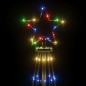 vidaXL LED-Weihnachtsbaum Kegelform Mehrfarbig 310 LEDs 100x300 cm vidaXL LED-Weihnachtsbaum Kegelform Mehrfarbig 310 LEDs 100x300 cm