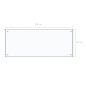 vidaXL Küchenrückwand Transparent 100×40 cm Hartglas vidaXL Küchenrückwand Transparent 100×40 cm Hartglas