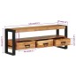 vidaXL TV-Schrank 120x30x45 cm Massivholz Akazie vidaXL TV-Schrank 120x30x45 cm Massivholz Akazie