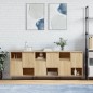 Sideboards 3 Stk. Sonoma-Eiche Holzwerkstoff Sideboards 3 Stk. Sonoma-Eiche Holzwerkstoff