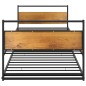 vidaXL Ausziehbett Schwarz Metall 90x200 cm vidaXL Ausziehbett Schwarz Metall 90x200 cm