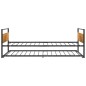 vidaXL Ausziehbett Schwarz Metall 90x200 cm vidaXL Ausziehbett Schwarz Metall 90x200 cm
