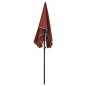 vidaXL Sonnenschirm mit Mast 200x130 cm Terracotta-Rot vidaXL Sonnenschirm mit Mast 200x130 cm Terracotta-Rot