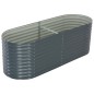 vidaXL Garten-Hochbeet 240 x 80 x 81 cm Verzinkter Stahl Grau vidaXL Garten-Hochbeet 240 x 80 x 81 cm Verzinkter Stahl Grau