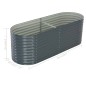 vidaXL Garten-Hochbeet 240 x 80 x 81 cm Verzinkter Stahl Grau vidaXL Garten-Hochbeet 240 x 80 x 81 cm Verzinkter Stahl Grau