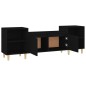 vidaXL TV-Schrank Schwarz 160x35x55 cm Holzwerkstoff vidaXL TV-Schrank Schwarz 160x35x55 cm Holzwerkstoff