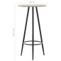 vidaXL Bartisch Eichenfarbe 60×107,5 cm MDF vidaXL Bartisch Eichenfarbe 60×107,5 cm MDF