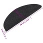 vidaXL Stufenmatten Selbstklebend 10 Stk. Anthrazit 56x17x3 cm vidaXL Stufenmatten Selbstklebend 10 Stk. Anthrazit 56x17x3 cm