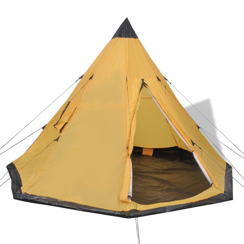 vidaXL 4-Personen-Zelt Gelb vidaXL 4-Personen-Zelt Gelb