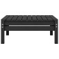 vidaXL Garten Fußhocker Schwarz Kiefer Massivholz vidaXL Garten Fußhocker Schwarz Kiefer Massivholz