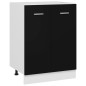 vidaXL Unterschrank Schwarz 60x46x81,5 cm Holzwerkstoff vidaXL Unterschrank Schwarz 60x46x81,5 cm Holzwerkstoff