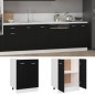 vidaXL Unterschrank Schwarz 60x46x81,5 cm Holzwerkstoff vidaXL Unterschrank Schwarz 60x46x81,5 cm Holzwerkstoff