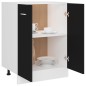 vidaXL Unterschrank Schwarz 60x46x81,5 cm Holzwerkstoff vidaXL Unterschrank Schwarz 60x46x81,5 cm Holzwerkstoff