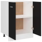 vidaXL Unterschrank Schwarz 60x46x81,5 cm Holzwerkstoff vidaXL Unterschrank Schwarz 60x46x81,5 cm Holzwerkstoff