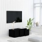 vidaXL TV-Schrank Schwarz 80x34x30 cm Holzwerkstoff vidaXL TV-Schrank Schwarz 80x34x30 cm Holzwerkstoff