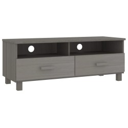 vidaXL TV-Schrank HAMAR Hellgrau 106x40x40 cm Massivholz Kiefer