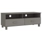 vidaXL TV-Schrank HAMAR Hellgrau 106x40x40 cm Massivholz Kiefer vidaXL TV-Schrank HAMAR Hellgrau 106x40x40 cm Massivholz Kiefer