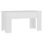 vidaXL Couchtisch Weiß 101x49x52 cm Holzwerkstoff vidaXL Couchtisch Weiß 101x49x52 cm Holzwerkstoff