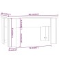 vidaXL Couchtisch Weiß 101x49x52 cm Holzwerkstoff vidaXL Couchtisch Weiß 101x49x52 cm Holzwerkstoff