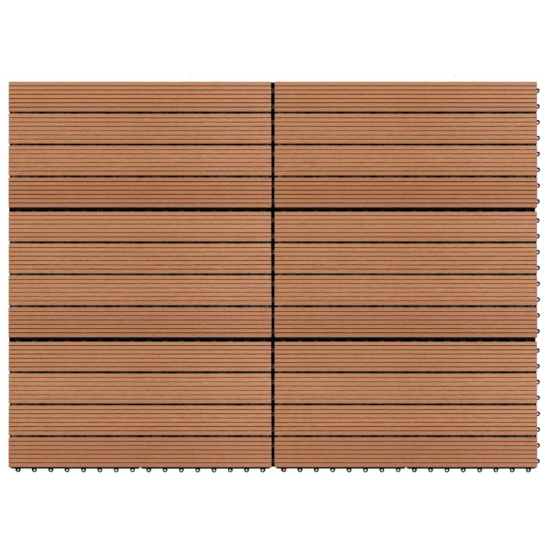 vidaXL WPC-Fliesen 60×30 cm 6 Stk. 1m² Braun vidaXL WPC-Fliesen 60×30 cm 6 Stk. 1m² Braun