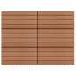 vidaXL WPC-Fliesen 60×30 cm 6 Stk. 1m² Braun vidaXL WPC-Fliesen 60×30 cm 6 Stk. 1m² Braun