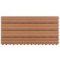 vidaXL WPC-Fliesen 60×30 cm 6 Stk. 1m² Braun vidaXL WPC-Fliesen 60×30 cm 6 Stk. 1m² Braun