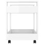 vidaXL Bürowagen Hochglanz-Weiß 60x45x60 cm Holzwerkstoff vidaXL Bürowagen Hochglanz-Weiß 60x45x60 cm Holzwerkstoff