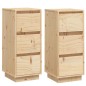 vidaXL Sideboards 2 Stk. 32x34x75 cm Massivholz Kiefer vidaXL Sideboards 2 Stk. 32x34x75 cm Massivholz Kiefer