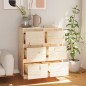 vidaXL Sideboards 2 Stk. 32x34x75 cm Massivholz Kiefer vidaXL Sideboards 2 Stk. 32x34x75 cm Massivholz Kiefer