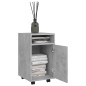 vidaXL Beistellschrank mit Rollen Betongrau 33x38x60 cm Holzwerkstoff vidaXL Beistellschrank mit Rollen Betongrau 33x38x60 cm Holzwerkstoff
